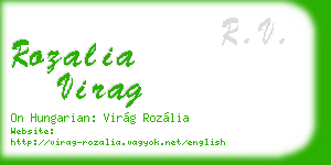 rozalia virag business card